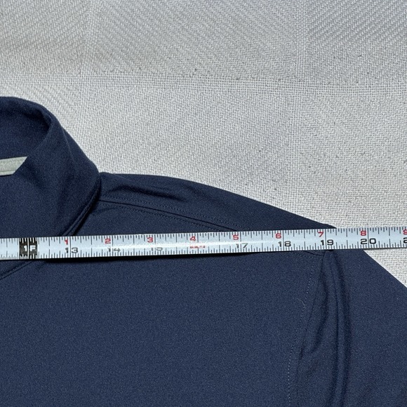 NEW Straight Down Ballard 1/4 Zip Golf Pullover Mens Medium Navy Performance NWT - Picture 11 of 13